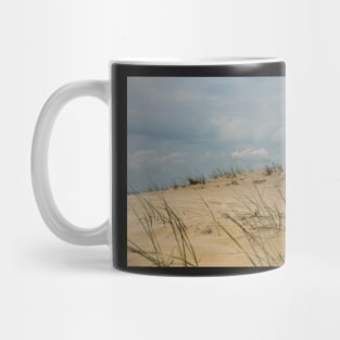 Sand dunes in Letea forest , in the Danube Delta area, Romania, in a sunny summer day Mug